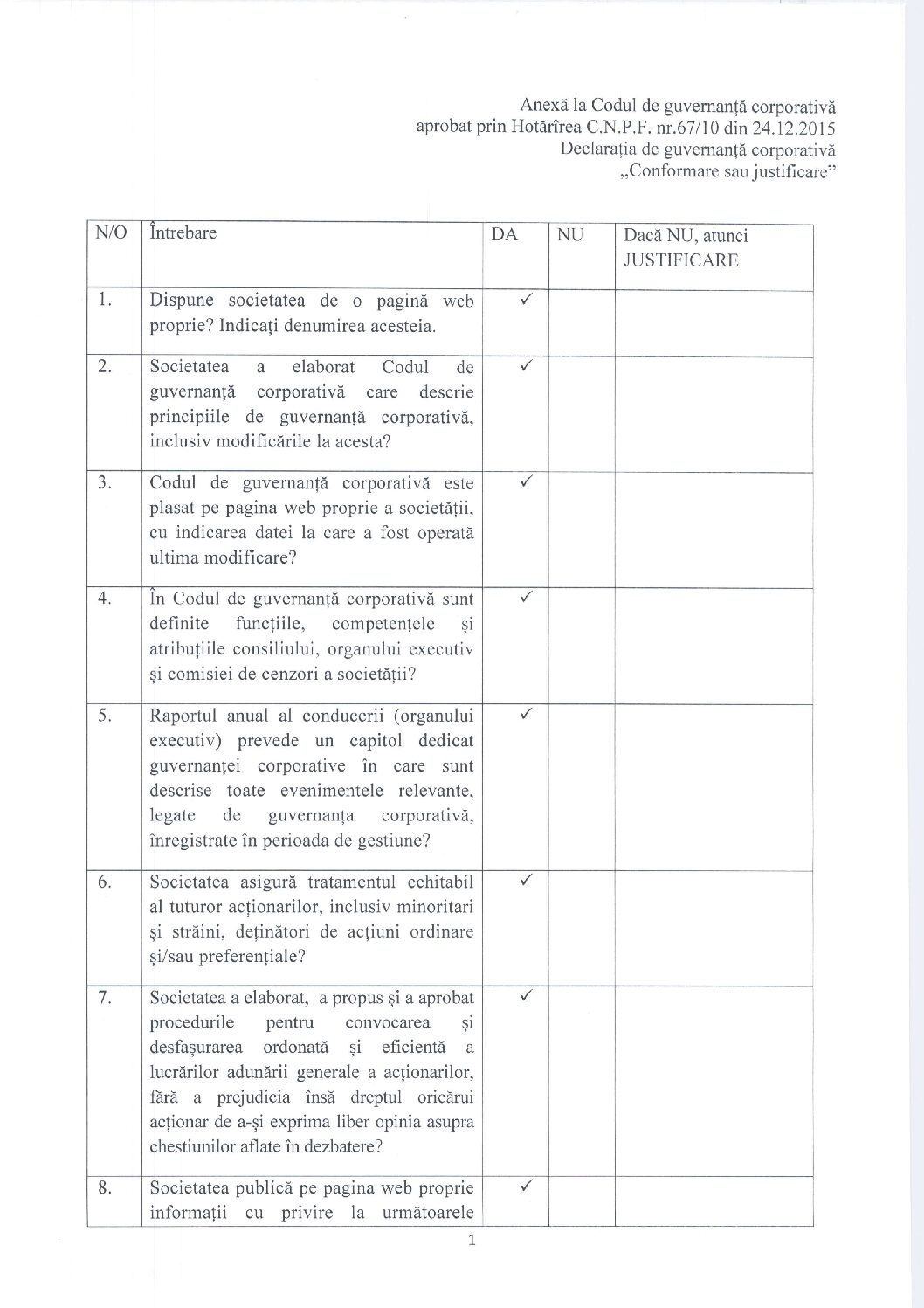 Declarație